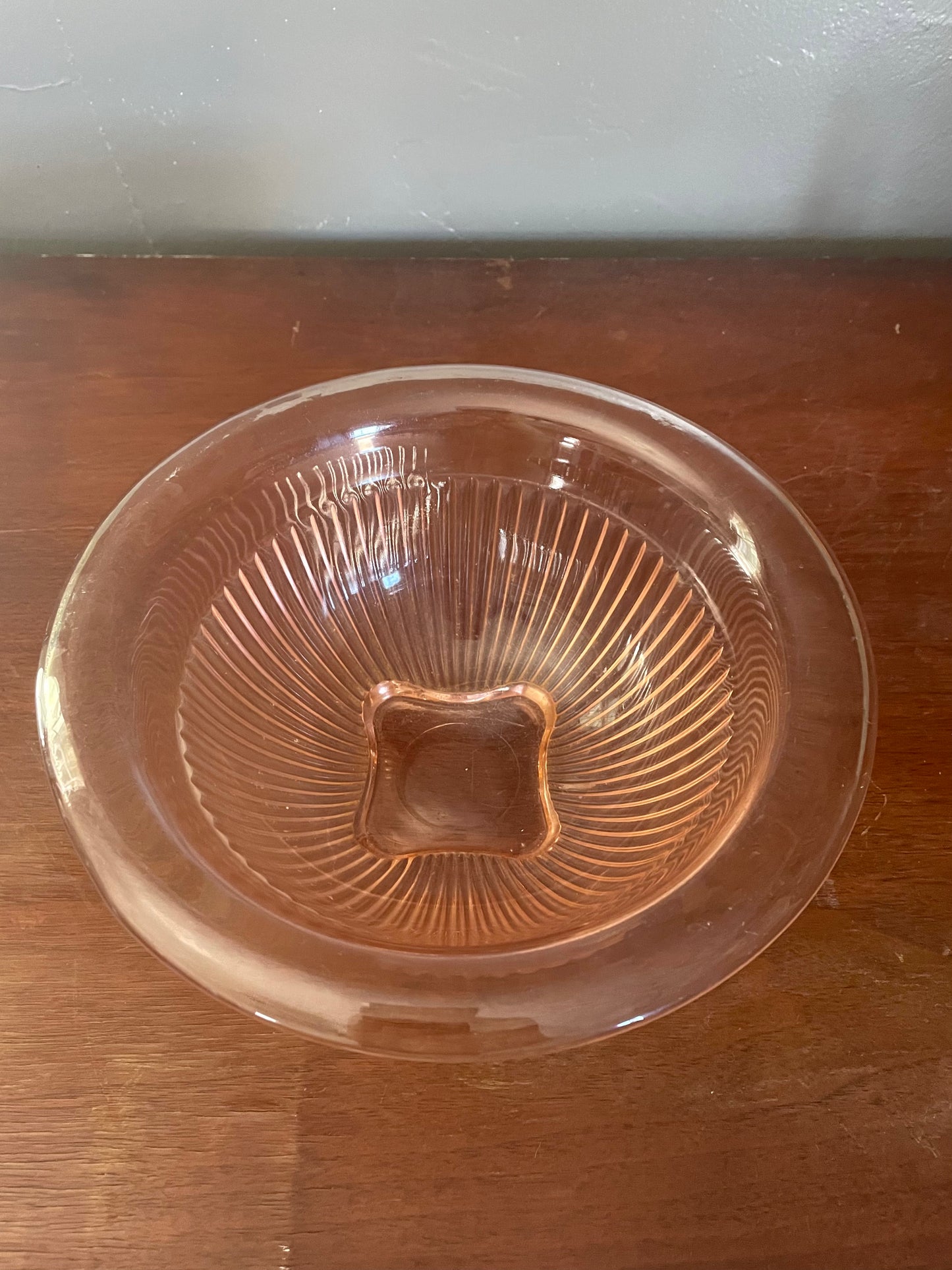 Pink Depression Glass Bowl