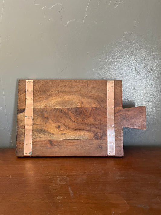 Tommy Bahama Wood & Copper Serving Board