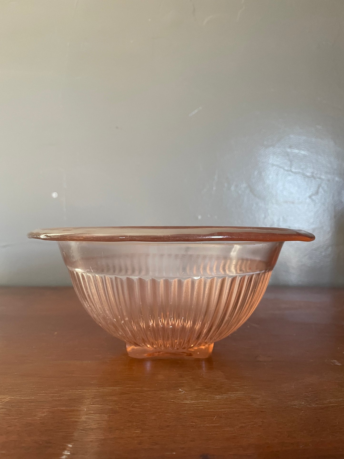 Pink Depression Glass Bowl