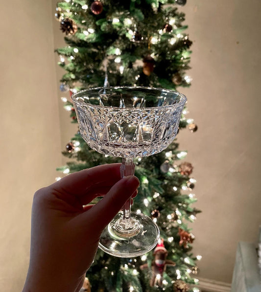 Crystal Cut Cocktail Glasses