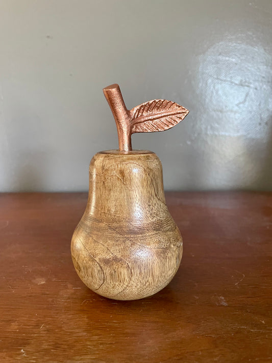 Copper & Wood Pear