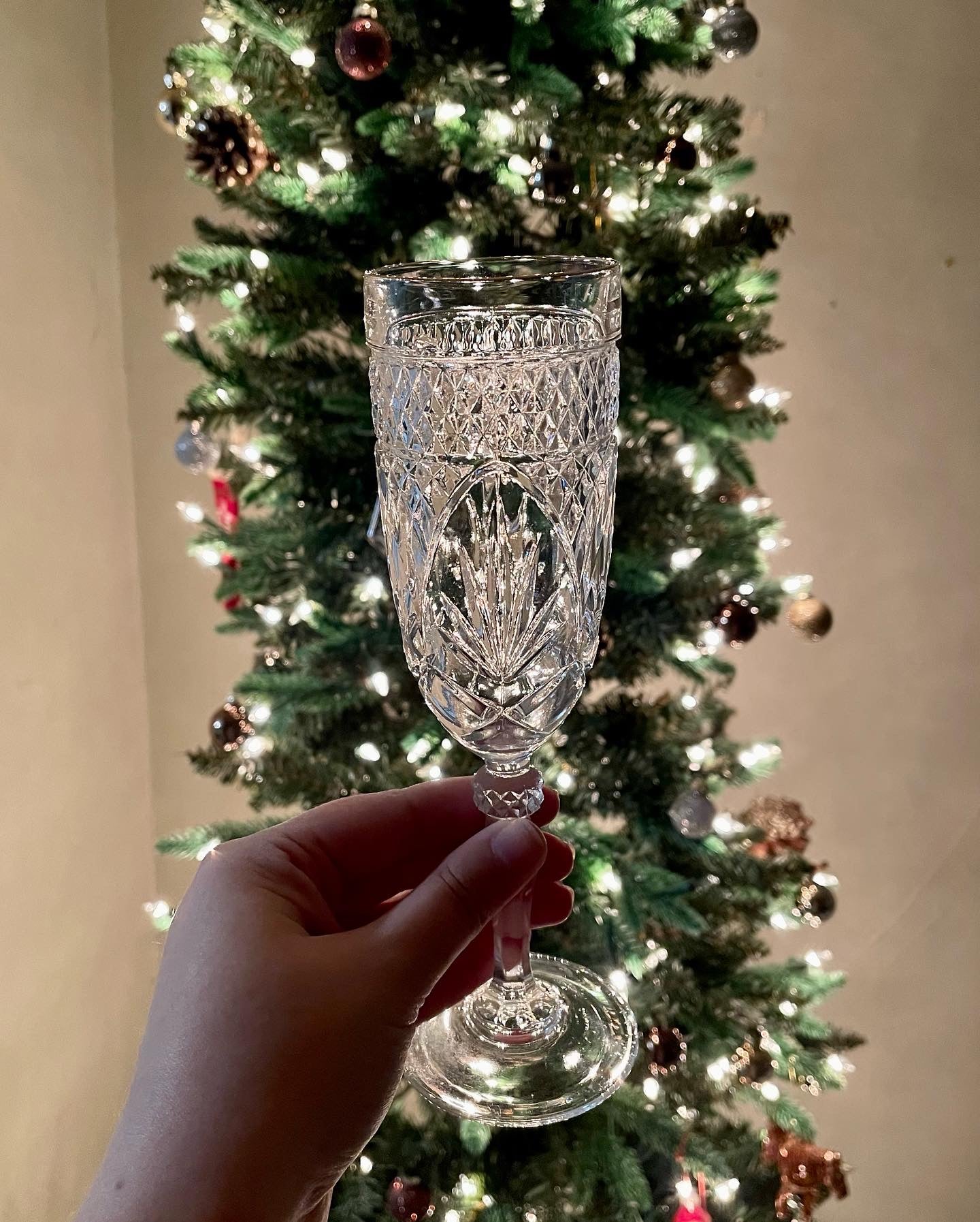 Gold-Rimmed Champagne Glasses