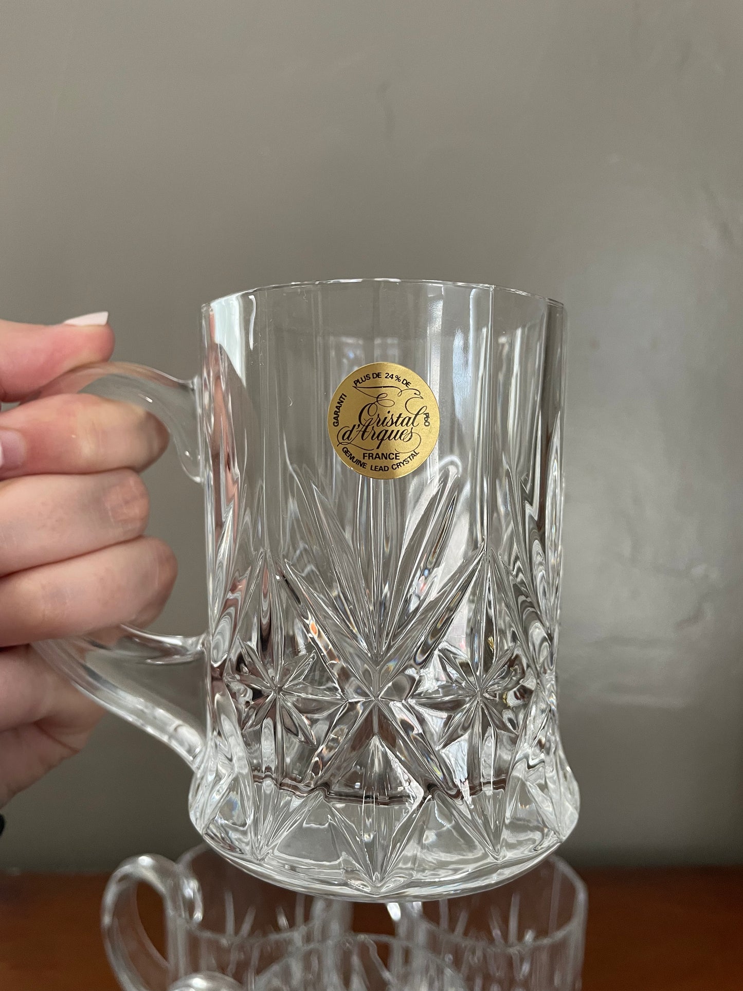 Cristal d’Arques Genuine Crystal Mugs