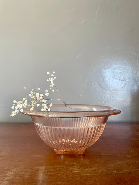 Pink Depression Glass Bowl